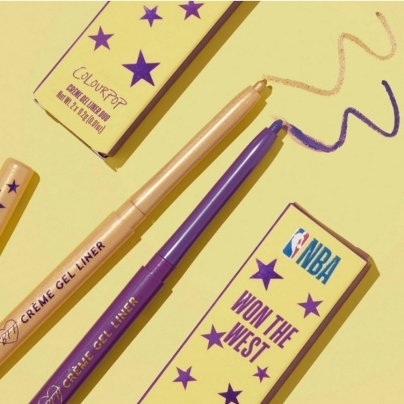 Colourpop Other - NWT Colourpop x NBA Won The West  Créme Gel Liner Duo